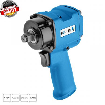 Гайковерт пневматический ударный мини 1/2", 610Nm, Jumbo HT4R621 - 1