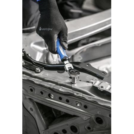 Ключ с трещоткой и шарниром, со сменными адаптерами 5 шт. HT1R395 - 1