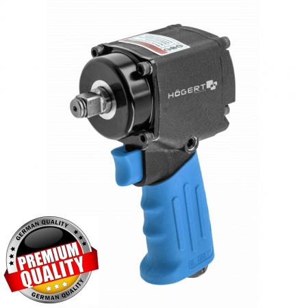 Гайковерт пневматический ударный мини 1/2", 680Nm, ultra short  HT4R626 - 1