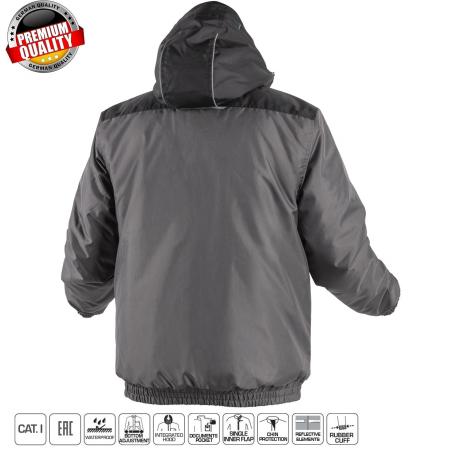MOZEL Утепленная куртка-бомбер графит 3XL HT5K242-3XL - 1