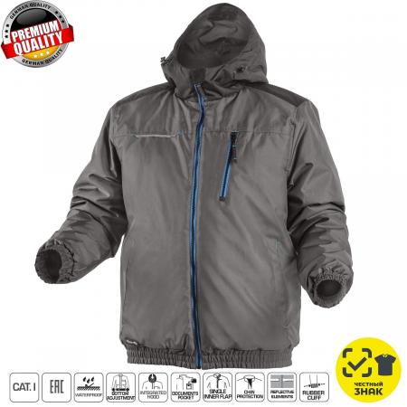 MOZEL Утепленная куртка-бомбер графит 3XL HT5K242-3XL - 1