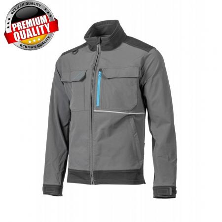 TAUBER Куртка рабочая 4-way stretch темно-серая 2XL (56) HT5K811-2XL - 1