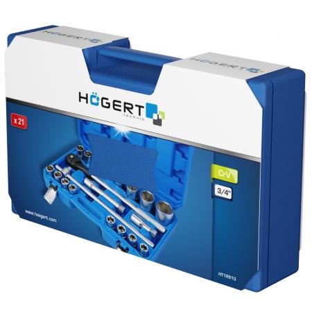 Набор инструментов 21 предмет, 3/4" HT1R510 - 1