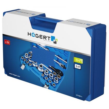 Набор инструментов 26 предметов, 3/4" HT1R511 - 1