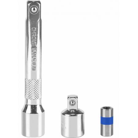 Набор ключей динамометрических  1/2" (20-230 Нм), 1/4" (3-33 Нм) (с удлинителем и переходником 1/2 на 3/8) "БелАК" БАК.07224 - 1