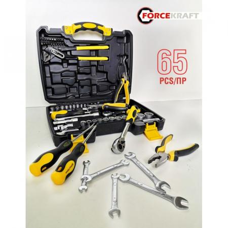 Набор инструментов 65пр. 1/4''3/8''(6гр.)(4-24мм) FK-3651 - 1
