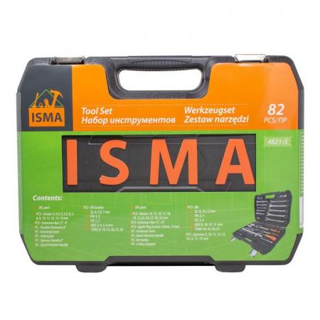 Набор инструментов 82пр.1/4''1/2''(6гр.)(4-32мм) ISMA-4821-5 - 1