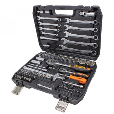 Набор инструментов 82пр.1/4''1/2''(6гр.)(4-32мм) ISMA-4821-5 - 1