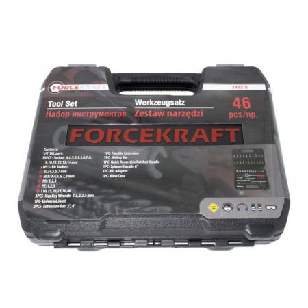 Набор инструмента 46пр. 1/4''(6-гран.)(4-14мм) FK-2462-5 - 1