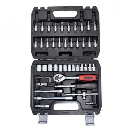 Набор инструмента 46пр. 1/4''(6-гран.)(4-14мм) FK-2462-5 - 1
