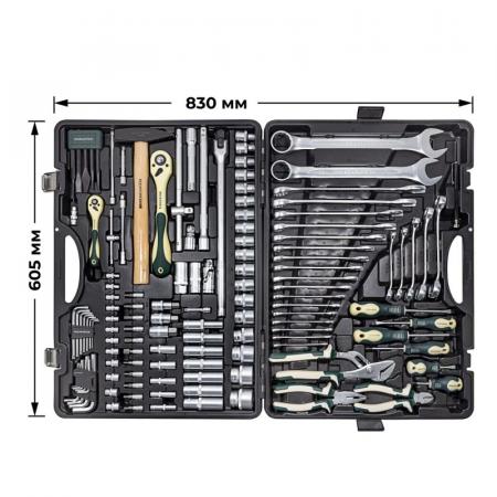 Набор инструментов 128 пр.1/4''1/2''(6гр.)(головки 4-32мм, ключи 6-32мм) RF-41282-5 - 1