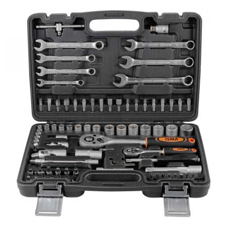 Набор инструментов 82пр. 1/2", 1/4" (6гр.) ISMA-4821-5EURO - 1