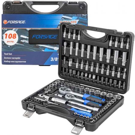 Набор инструментов 108 пр. 1/4" 3/8"(6гр)(4-22мм) F-41082-5DS-м - 1