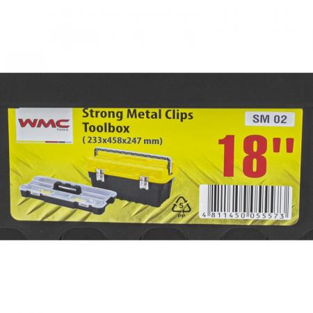 Ящик пластмассовый 18", 233x458x247мм WMC-SM 02 - 1