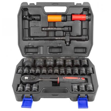 Набор инструментов ударных 32пр.1/2"(6гр.)(10-32мм, Cr-Mo) RF-4323-5MPB - 1