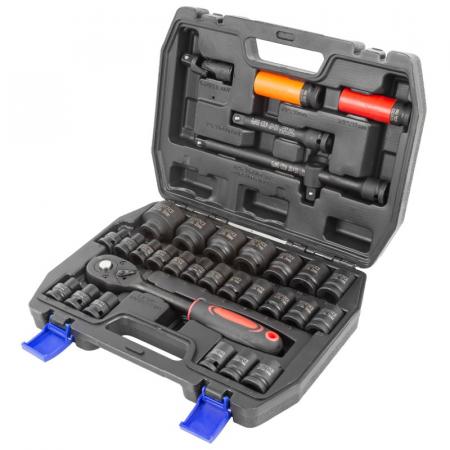 Набор инструментов ударных 32пр.1/2"(6гр.)(10-32мм, Cr-Mo) RF-4323-5MPB - 1