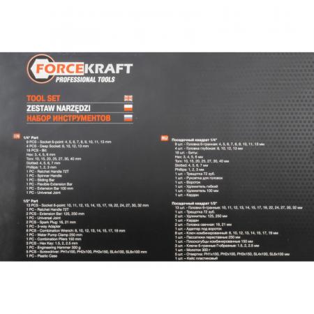 Набор инструментов 77пр. 1/4", 1/2" (6гр.) FK-4772-5 - 1