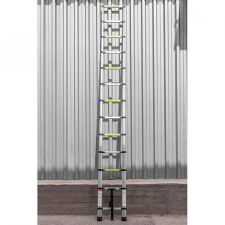 Лестница телескопическая алюм. бытовая 3.8м (13 ступ.) F-UP380 - 1