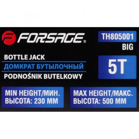 Домкрат бутылочный двухштоковый 5т F-TH805001( Big ) - 1