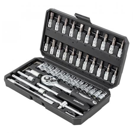 Набор инструмента 46пр,1/4" Sigmatool-2462-5 - 1