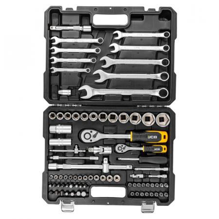 Набор инструментов 82 пр., 1/4", 1/2" ( 6гр.) JCB-4821-5 - 1