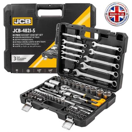 Набор инструментов 82 пр., 1/4", 1/2" ( 6гр.) JCB-4821-5 - 1
