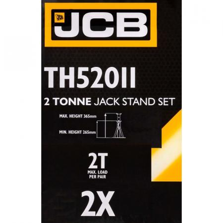 Подставка ремонтная с упорной пятой 2т (h min 265mm, h max 365mm) JCB-TH52011 - 1