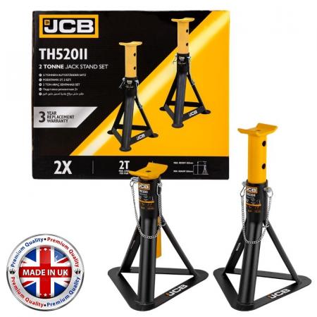 Подставка ремонтная с упорной пятой 2т (h min 265mm, h max 365mm) JCB-TH52011 - 1