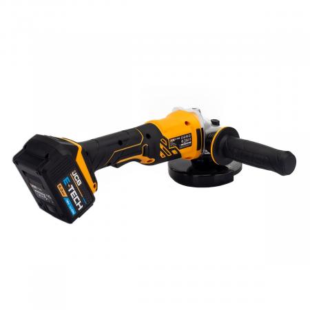 Машина углошлиф.аккум(JCB-18AG-B-E)18V,0-8000 об/мин,диаметр диска 115мм в к-те с заряд. уст-вом(JCB-18VFC-E) 2.4A и батареей аккум.(JCB-50LI-E) 5.0AH JCB-18AG-5BG-E - 1