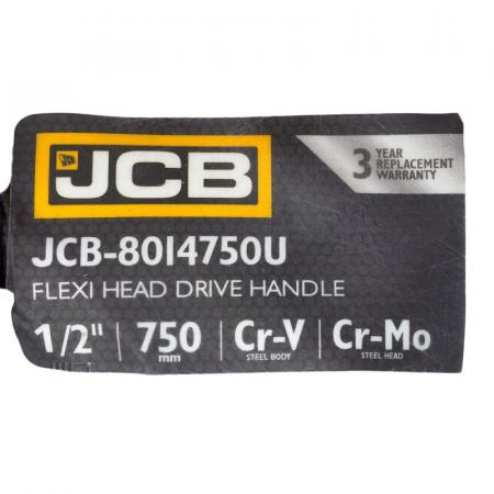 Вороток шарнирный 750мм, 1/2" JCB-8014750U - 1