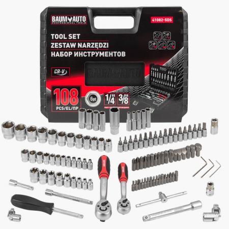Набор инструментов 108пр. 1/4", 3/8" (6гр.) BM-41082-5DS - 1