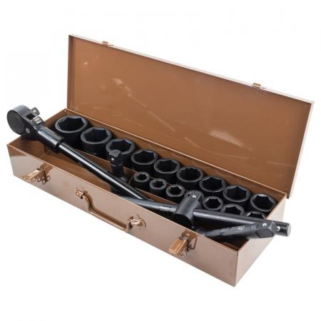 Набор инструментов ударных 21пр. 3/4" (6гр.) FT-6212-5MPB - 1