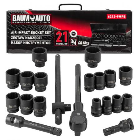 Набор инструментов ударных 21пр. 3/4" (12гр.) BM-6212-9MPB - 1