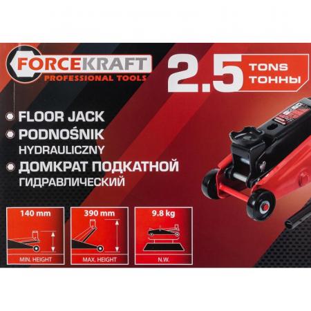 Домкрат подкатной гидравлический 2.5т (h min 140мм, h max 390мм) FK-TR20005new - 1