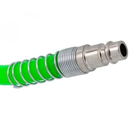 Шланг витой полиуретановый 12мм х 8мм х 15м с быстроразъемами RF-1208-15Green - 1