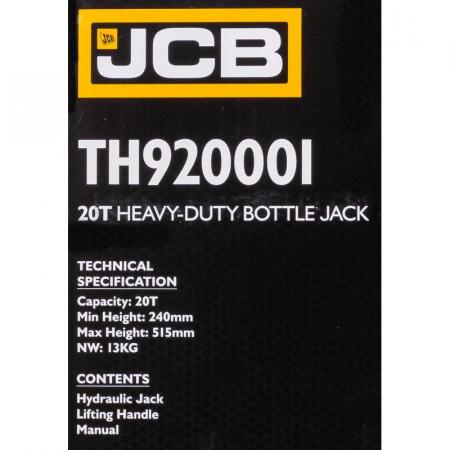 Домкрат бутылочный 20т JCB-TH920001 - 1