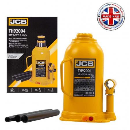 Домкрат бутылочный 20т с клапаном JCB-TH92004 - 1