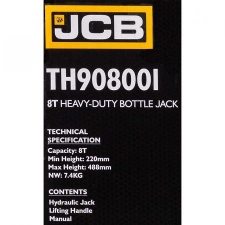 Домкрат бутылочный 8т JCB-TH908001 - 1