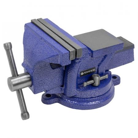 Тиски стальные поворотные с наковальней  4"-100мм F-6540204W - 1