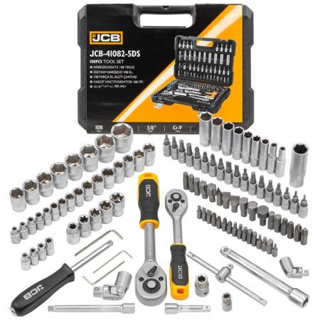 Набор инструментов 108 пр. 1/4'', 3/8'' (6гр.) JCB-41082-5DS - 1