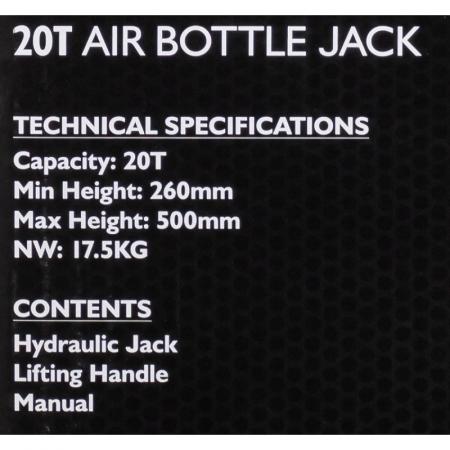 Домкрат пневмогидравлический подкатной 20т JCB-TQ20002 (TQ20007) - 1