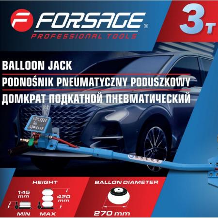 Домкрат подкатной пневматический 3т F-TRA1812 MST - 1