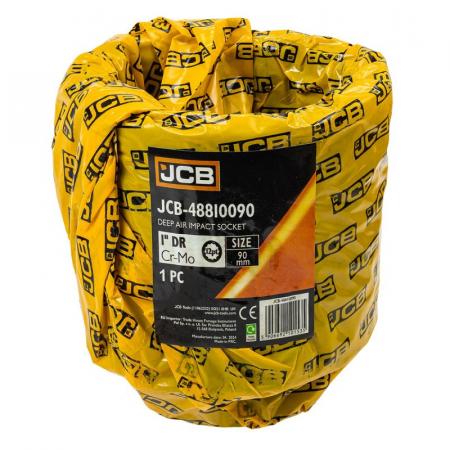 Головка ударная глубокая 1'', 90мм (12гр.) JCB-48810090 - 1