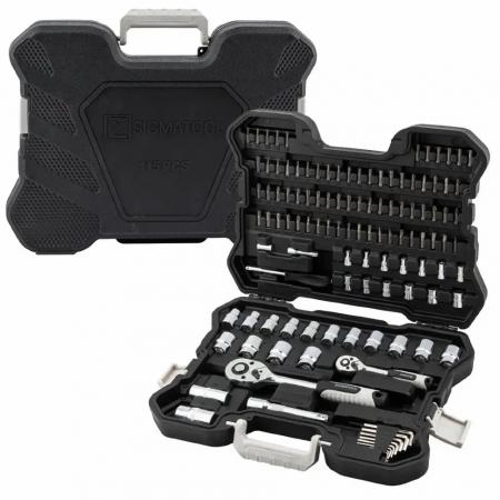 Набор инструментов 115пр. 1/4", 1/2" (6гр.) Sigmatool-41151-5 - 1