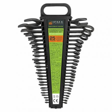 Набор ключей комбинированный 25пр. ISMA-5261D36-41 BLACK - 1