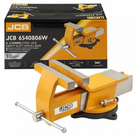Тиски стальные поворотные с наковальней JCB-6540806W - 1