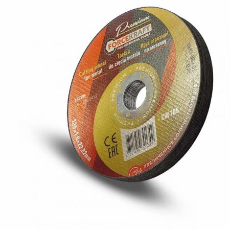 Круг отрезной по металлу 125x1x22,2мм(10шт к-т) FK-CW705 PREMIUM[10шт к-т] - 1