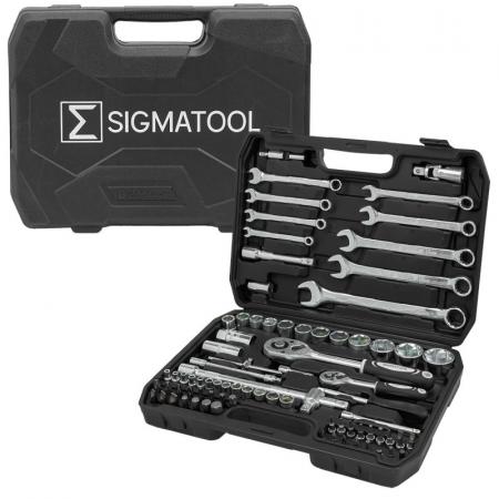 Набор инструментов 82пр. 1/4", 1/2" Sigmatool-4821-5 - 1