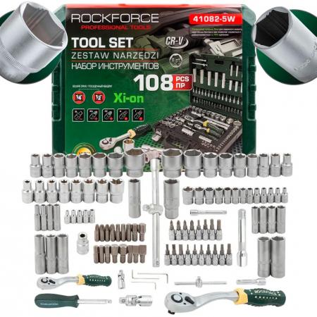 Набор инструментов 108пр. 1/4", 1/2" (6гр.) RF-41082-5W - 1