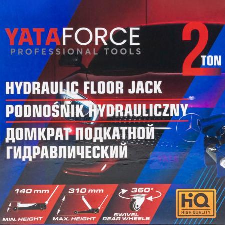 Домкрат подкатной гидравлический 2т YF-TA82008 - 1